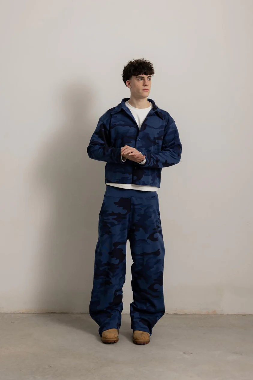 BLUE NAVY CAMO FLOW PANT - Image 4