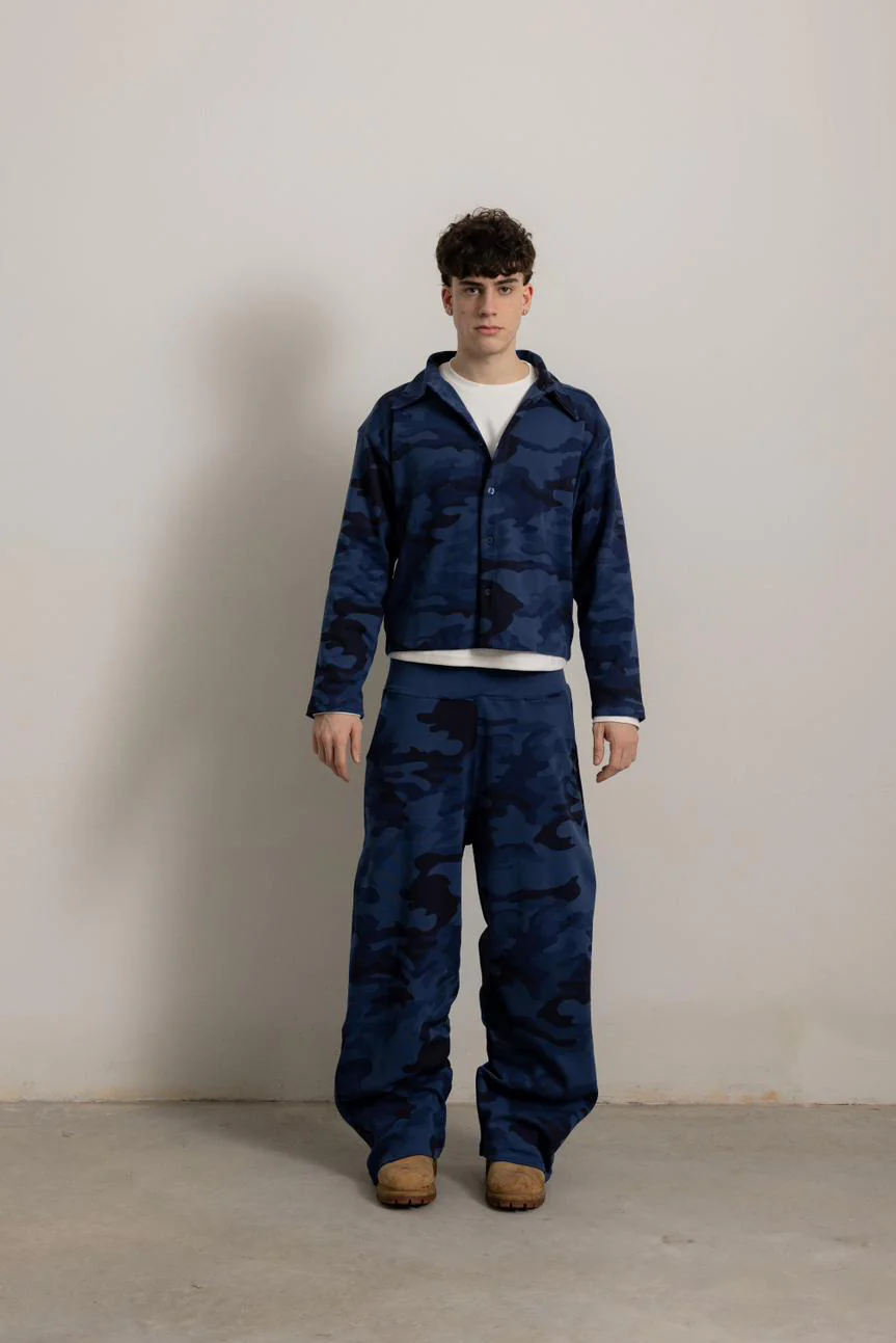 BLUE NAVY CAMO FLOW PANT - Image 5