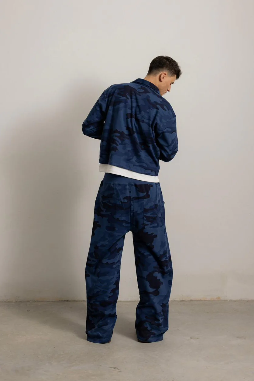 BLUE NAVY CAMO FLOW PANT - Image 6