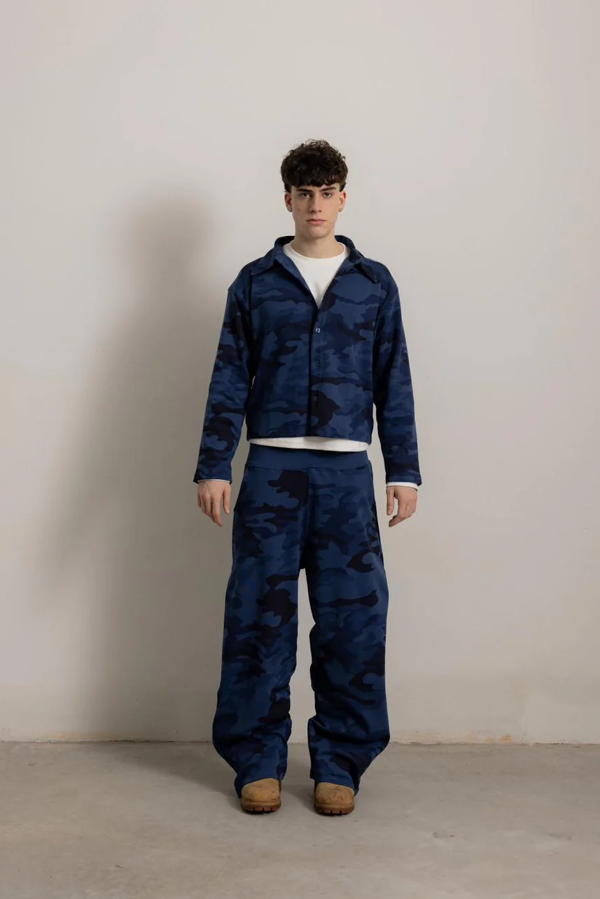 BLUE NAVY CAMO FLOW SHIRT - Image 6