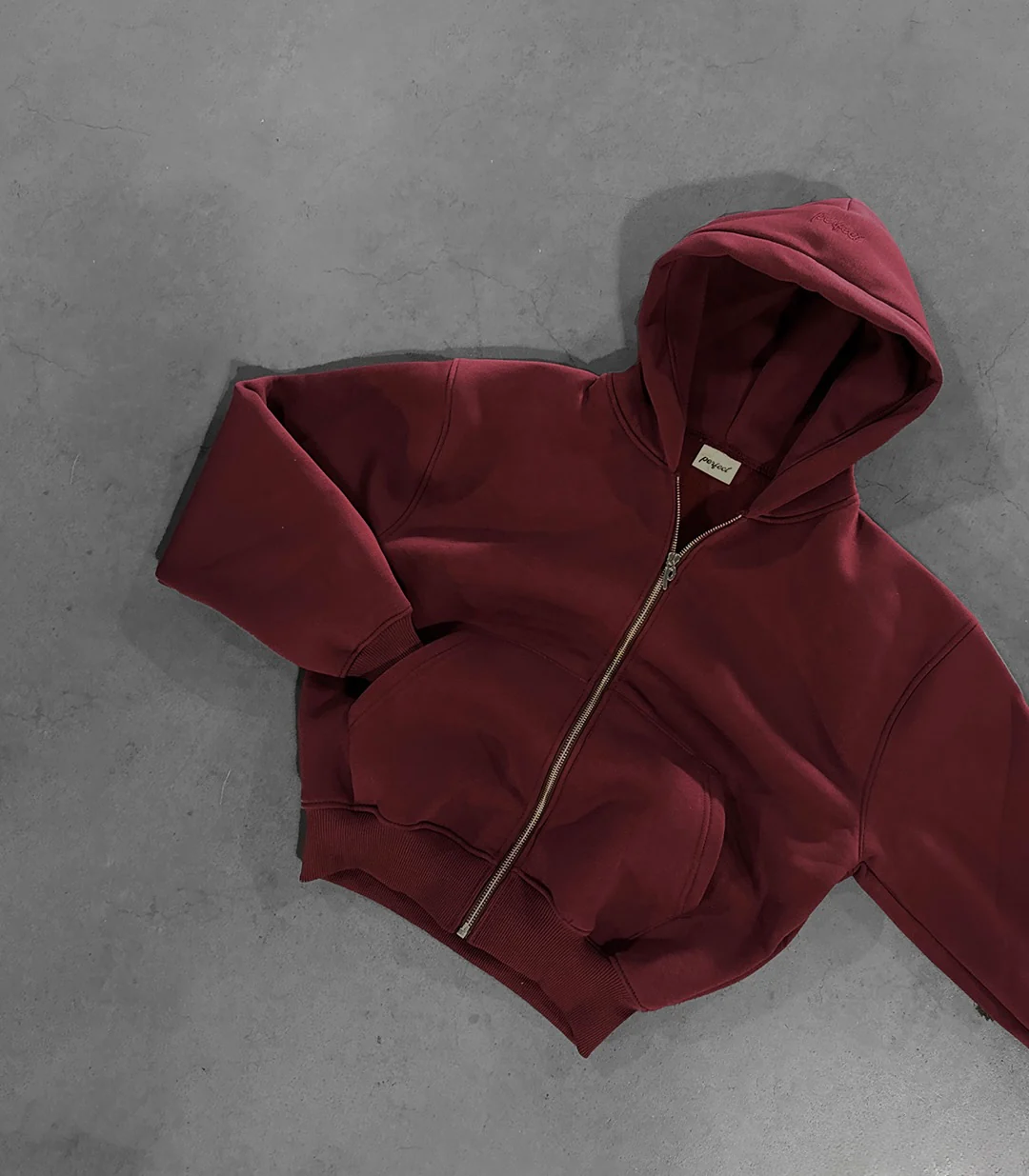BORDEAUX ZIP HOODIE - Image 3
