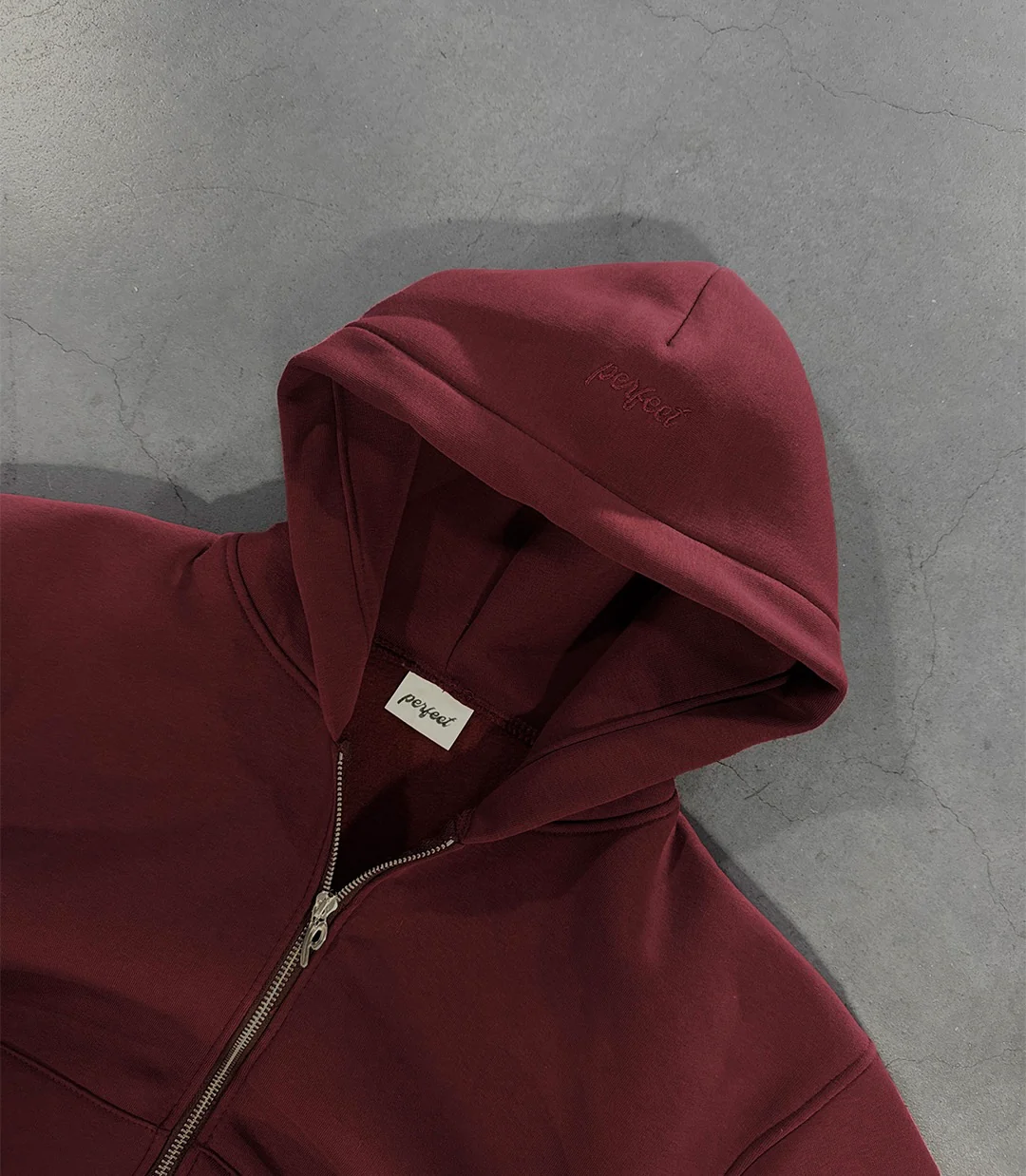 BORDEAUX ZIP HOODIE - Image 4