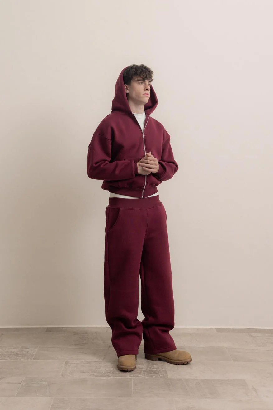BORDEAUX ZIP HOODIE - Image 5