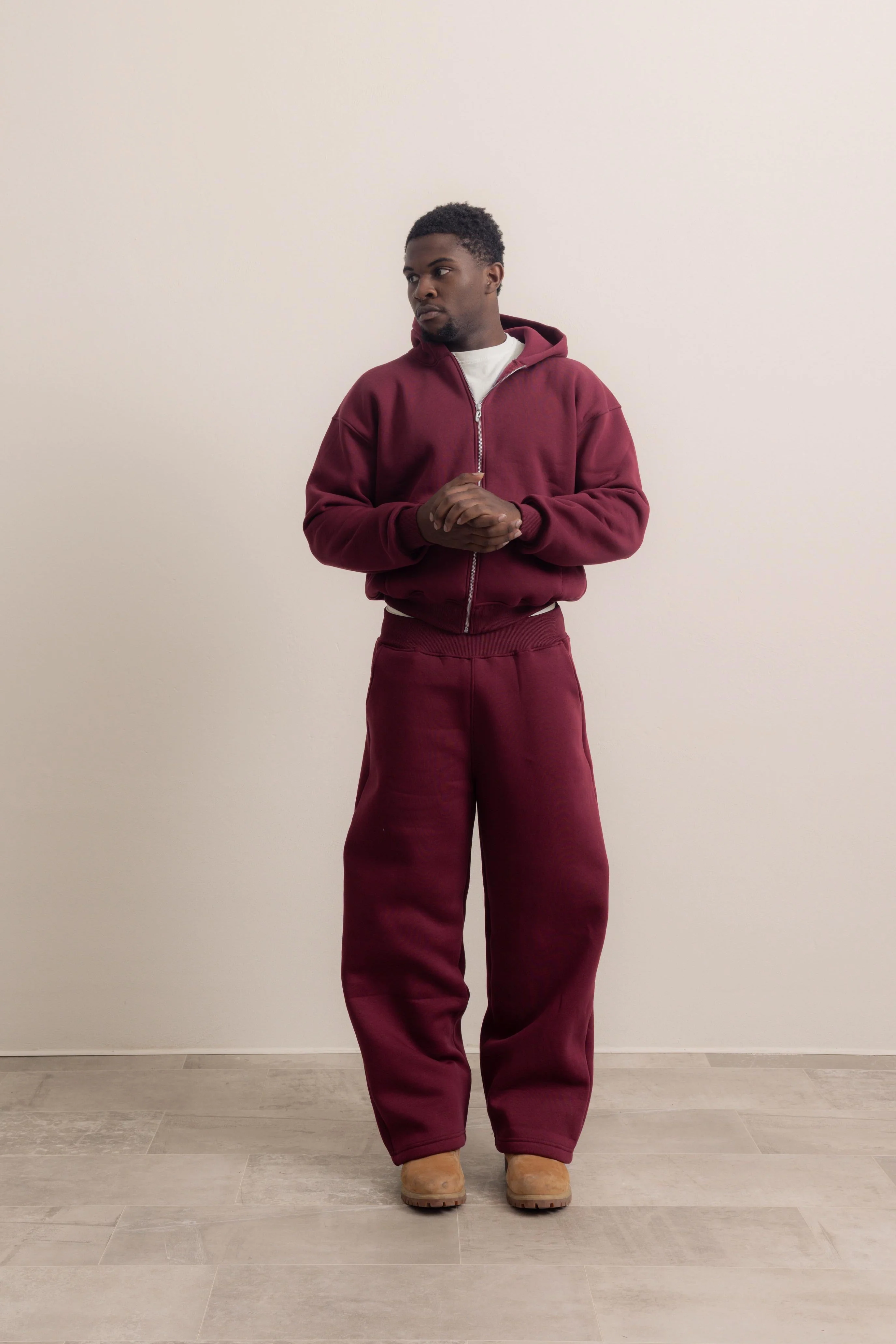 BORDEAUX ZIP HOODIE - Image 7