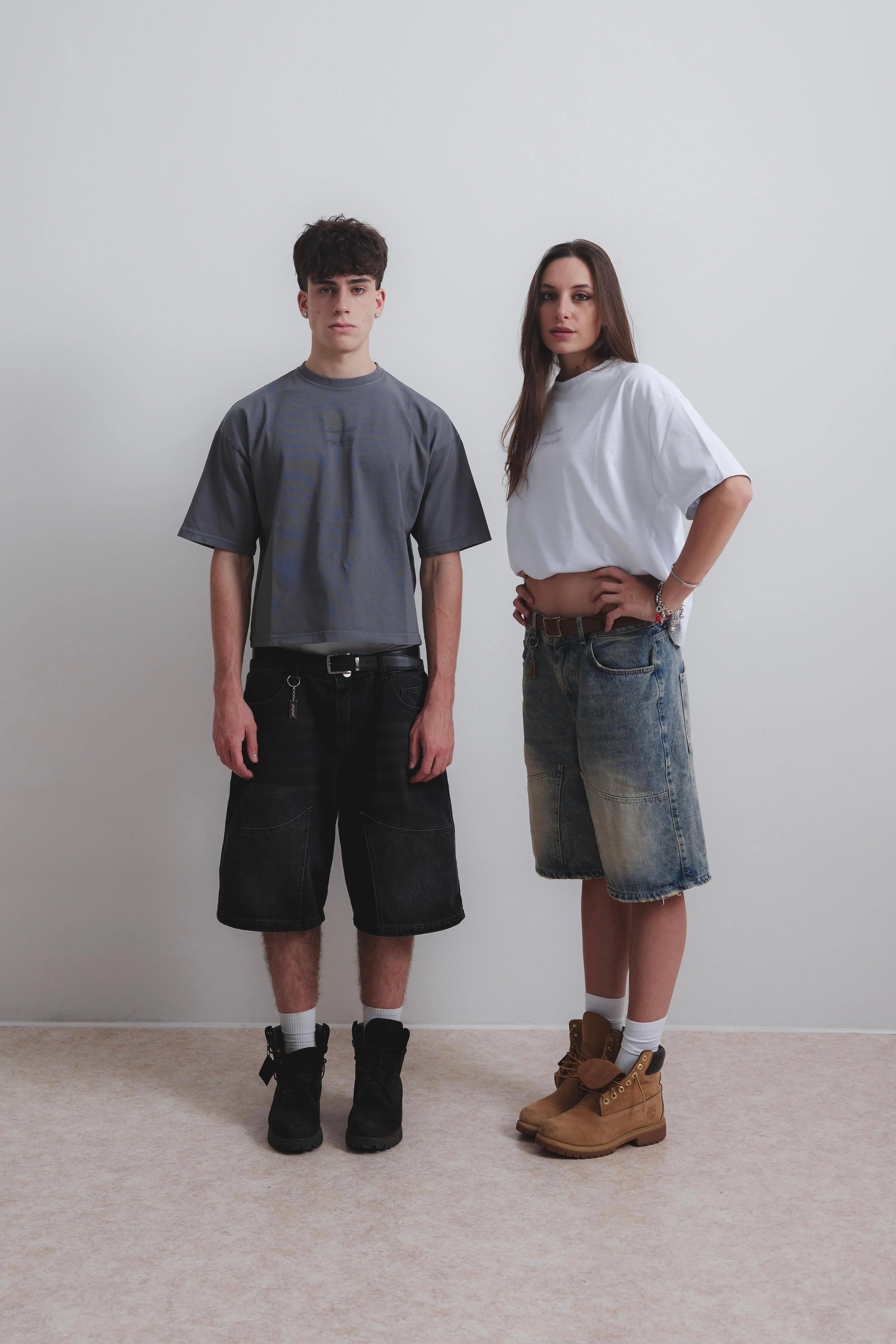 CARBON BLACK DOUBLE KNEE JORTS - Image 12