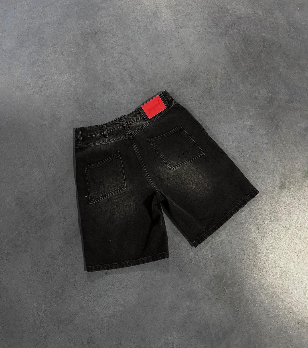 CARBON BLACK DOUBLE KNEE JORTS - Image 3