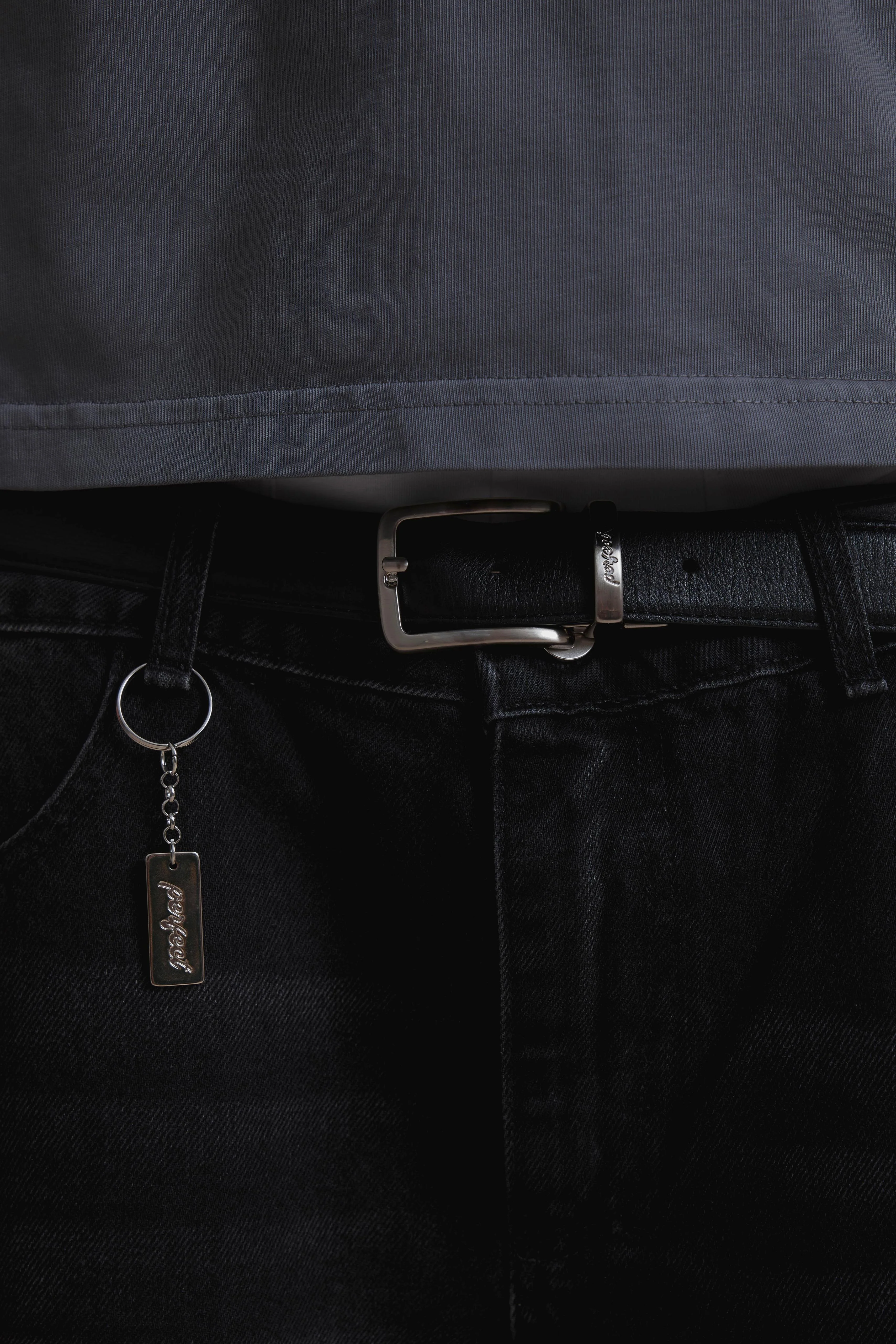 CARBON BLACK DOUBLE KNEE JORTS - Image 9
