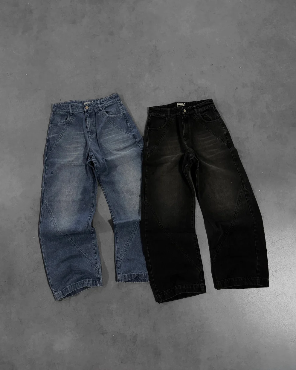 PERSIAN BLUE "P" LINES DENIM JEANS - Image 14