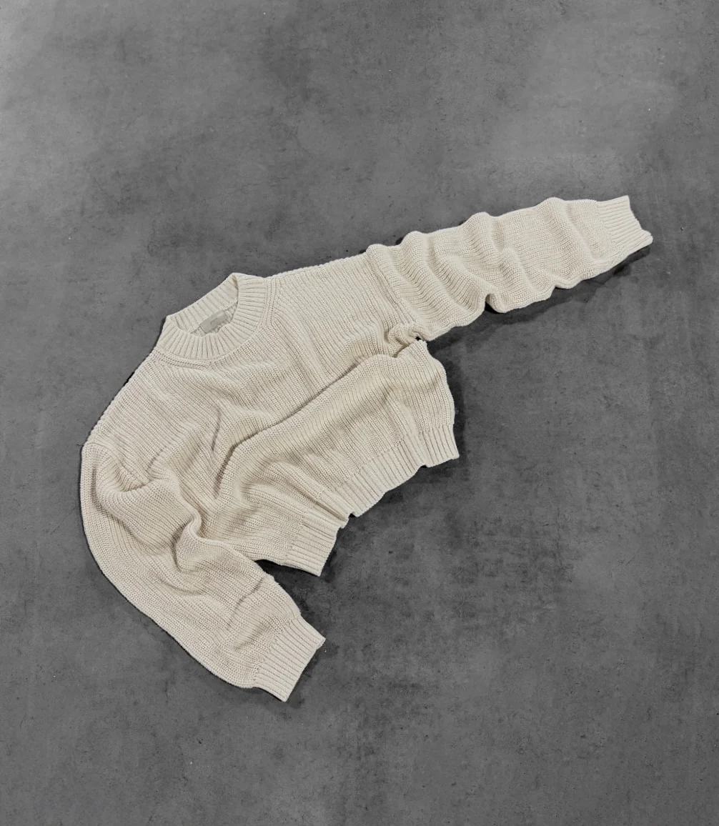 CREAM "P" KNIT - Image 4