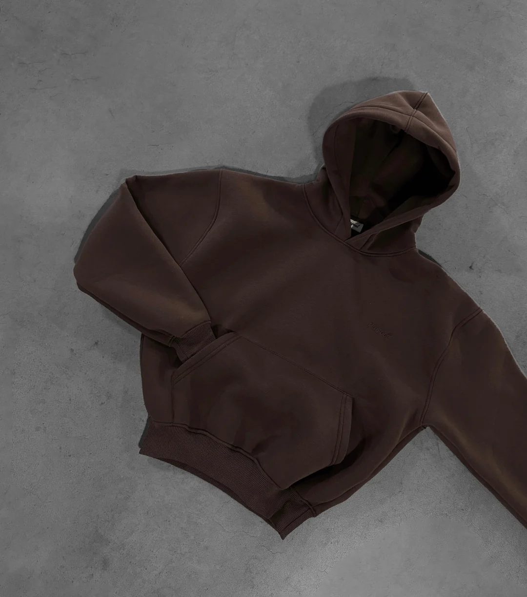DARK BROWN HOODIE - Image 3