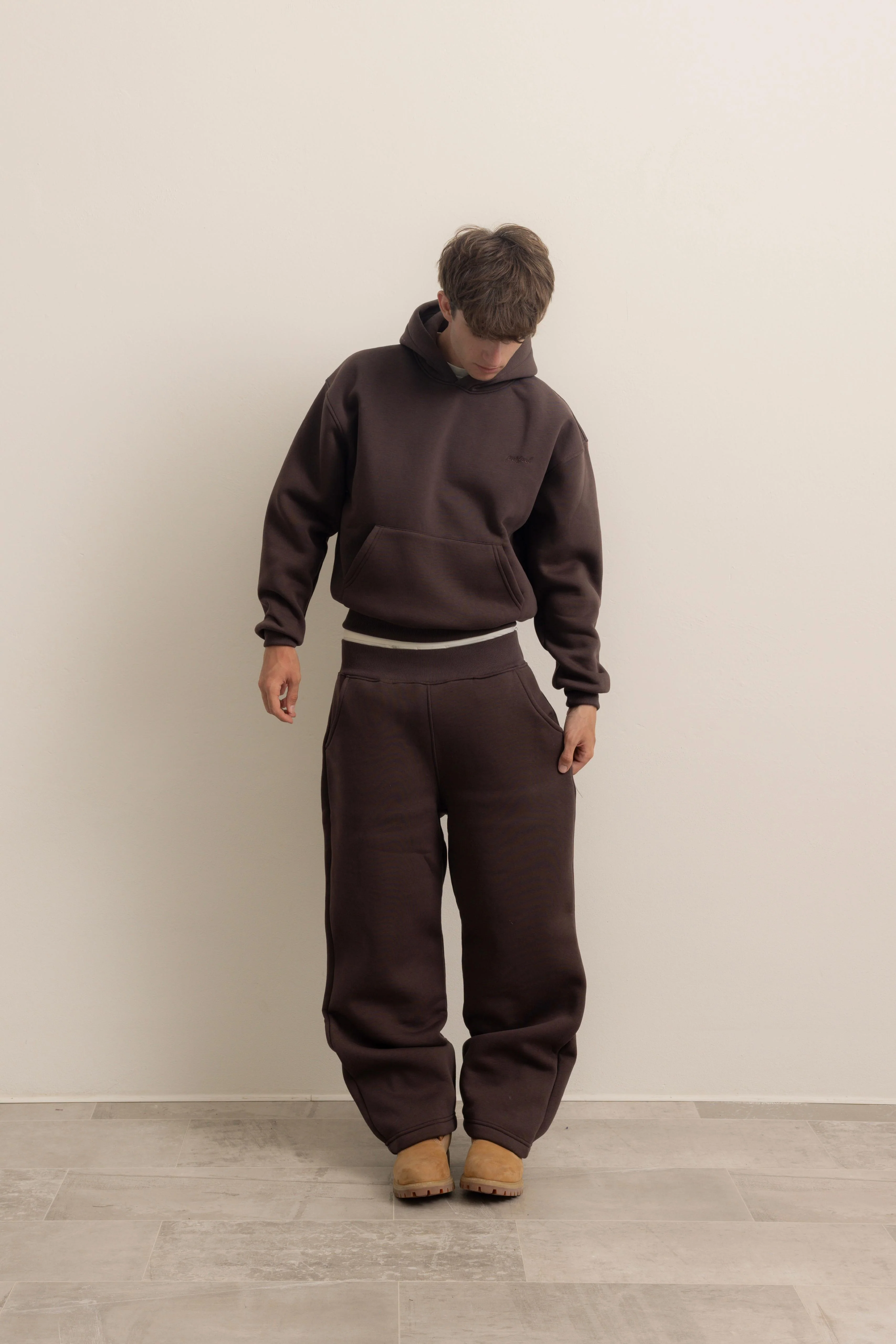 DARK BROWN HOODIE - Image 4
