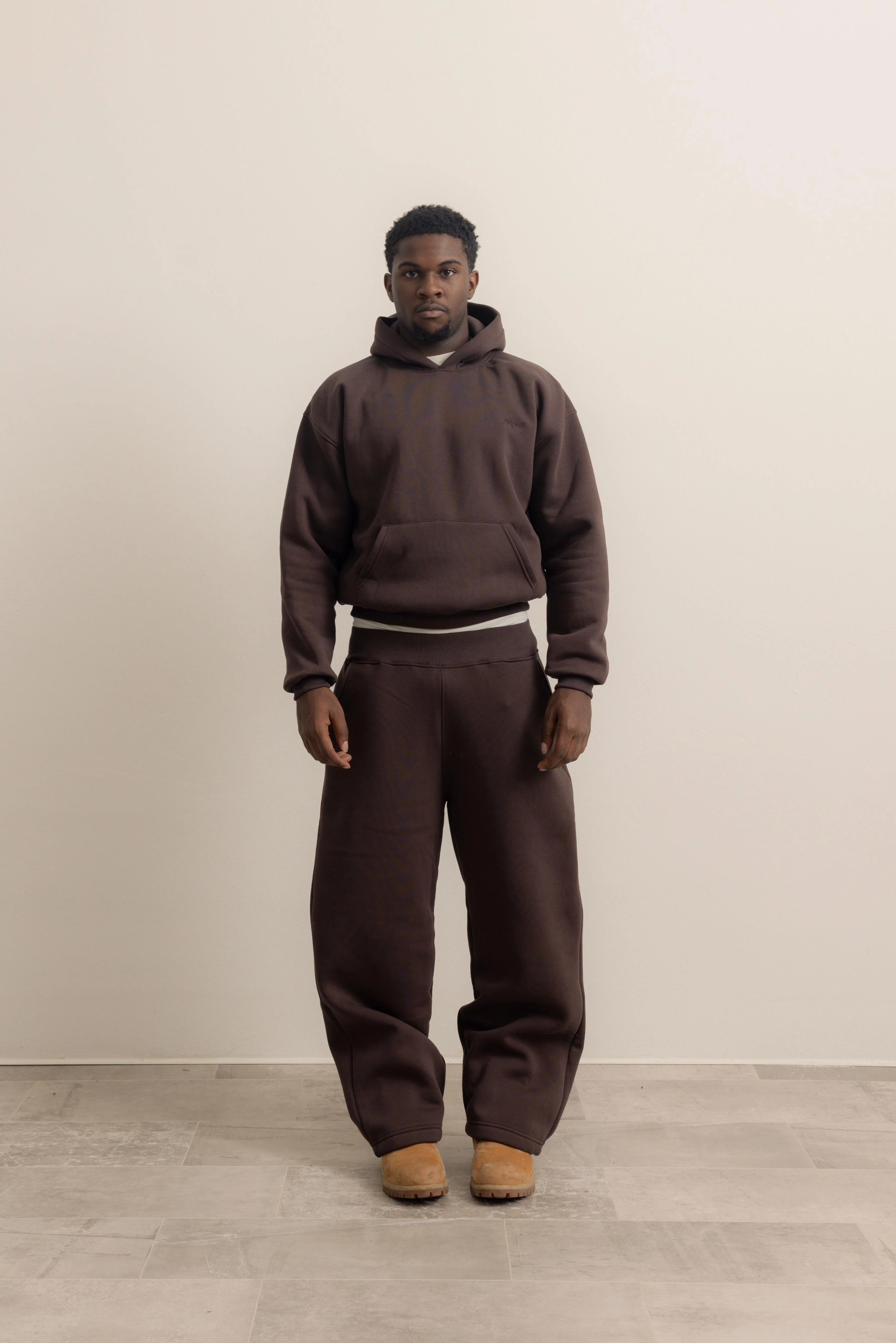 DARK BROWN HOODIE - Image 5