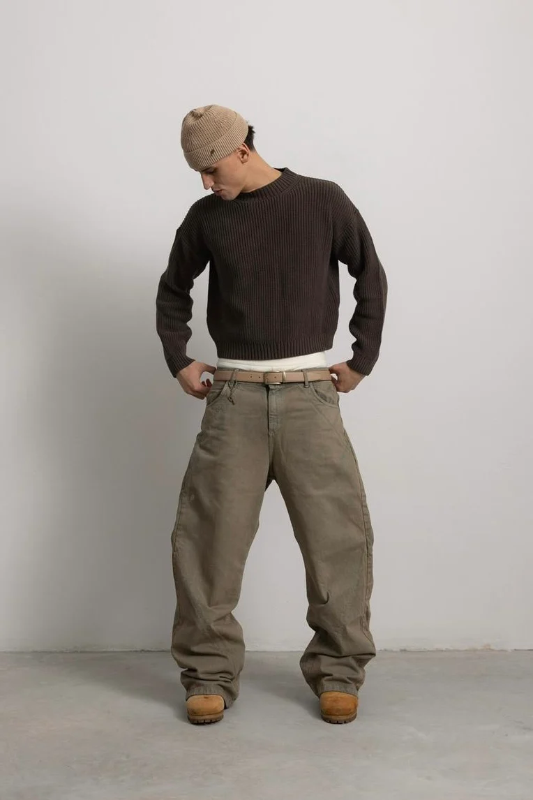 DARK BROWN "P" KNIT - Image 8