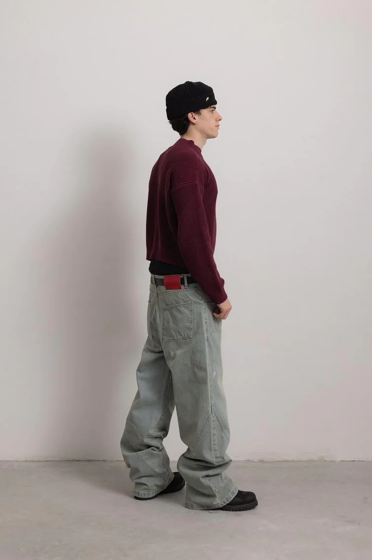 DESERT BLUE "P" LINES DENIM JEANS - Image 9