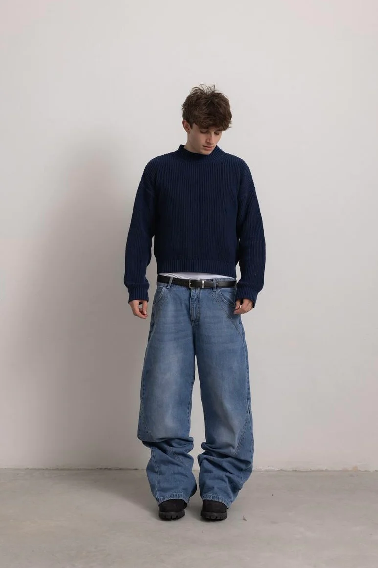 MIDNIGHT BLUE "P" KNIT - Image 10