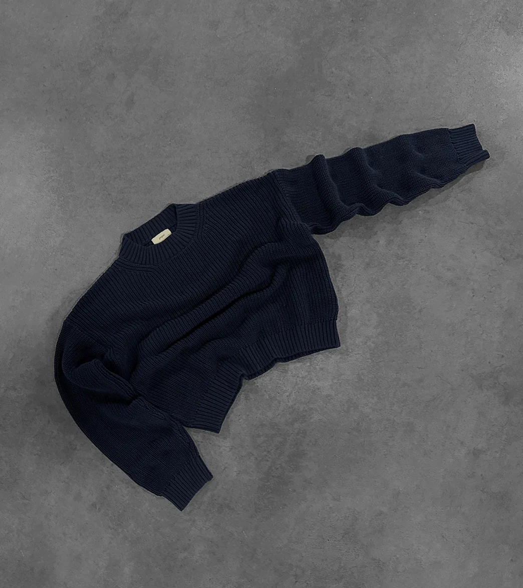 MIDNIGHT BLUE "P" KNIT - Image 4