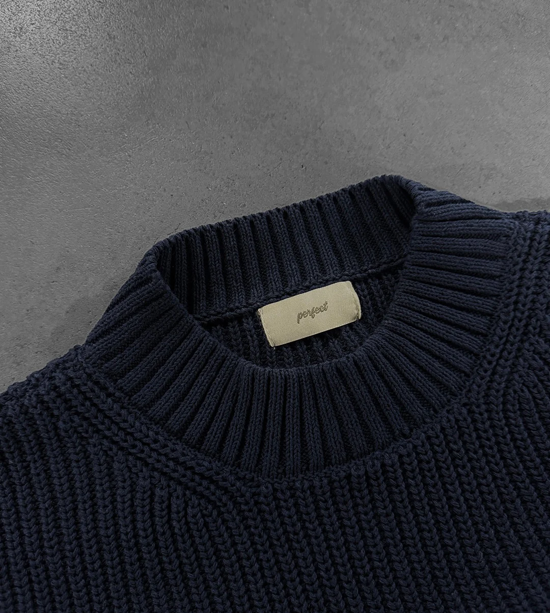 MIDNIGHT BLUE "P" KNIT - Image 5