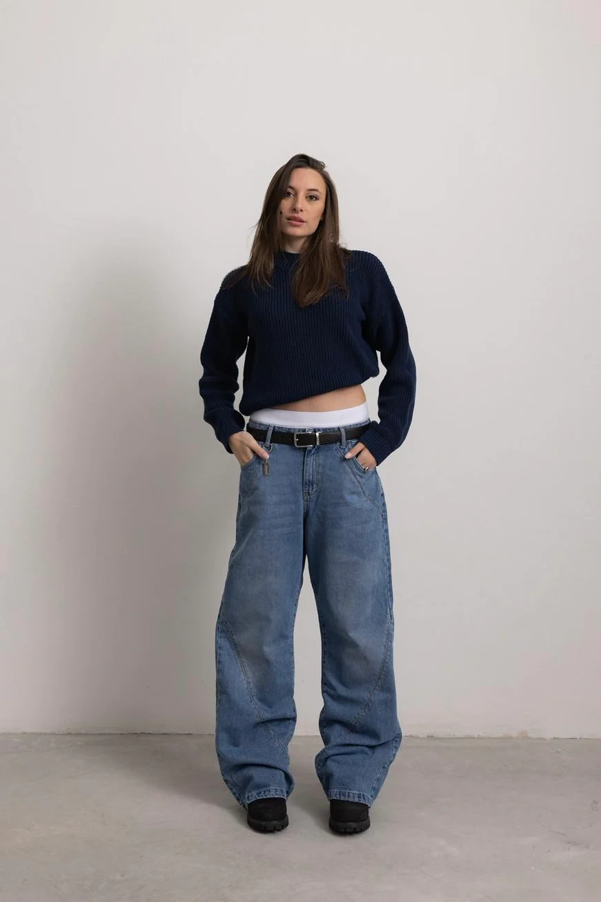 MIDNIGHT BLUE "P" KNIT - Image 7
