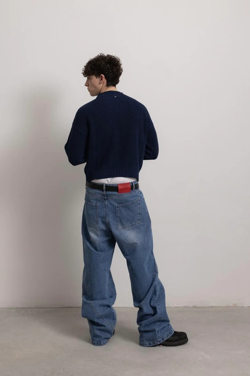 MIDNIGHT BLUE "P" KNIT - Image 8