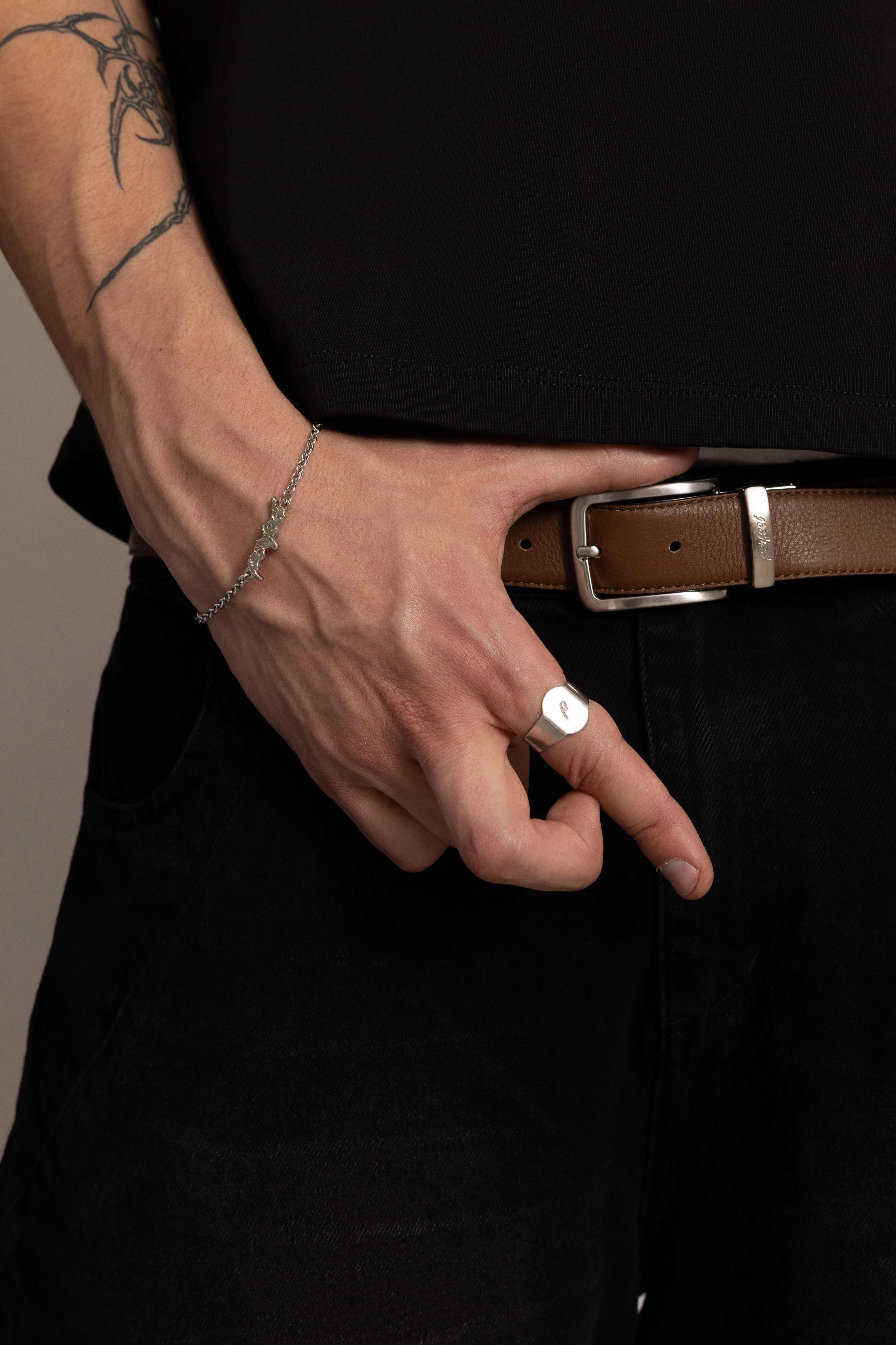 NICKEL "P" RING - Image 6
