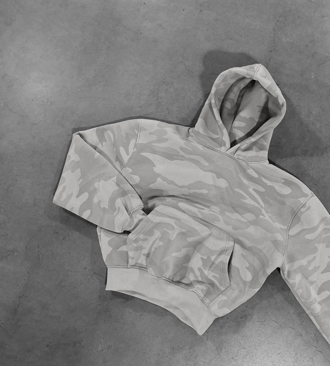 PEARL GREY CAMO HOODIE - Image 3