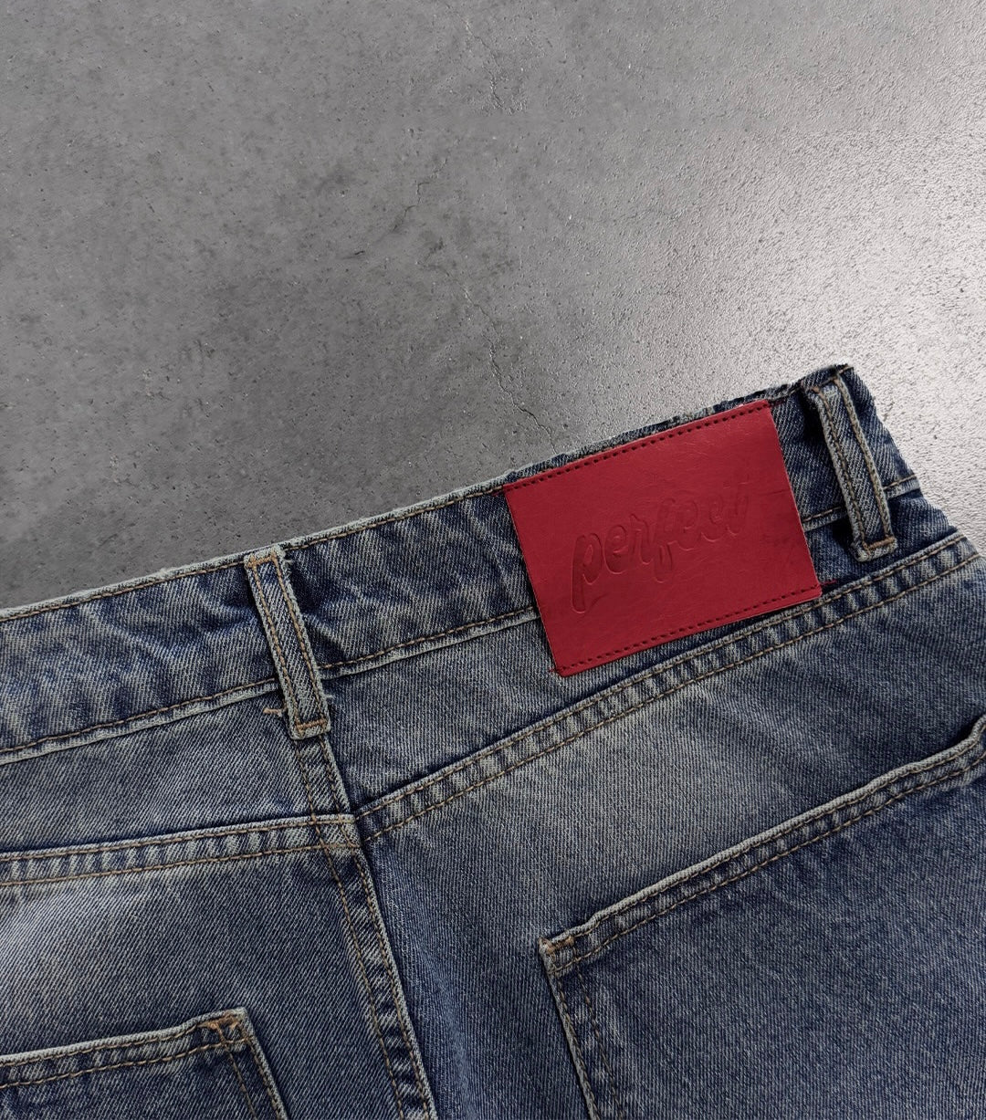 PERSIAN BLUE "P" LINES DENIM JEANS - Image 6