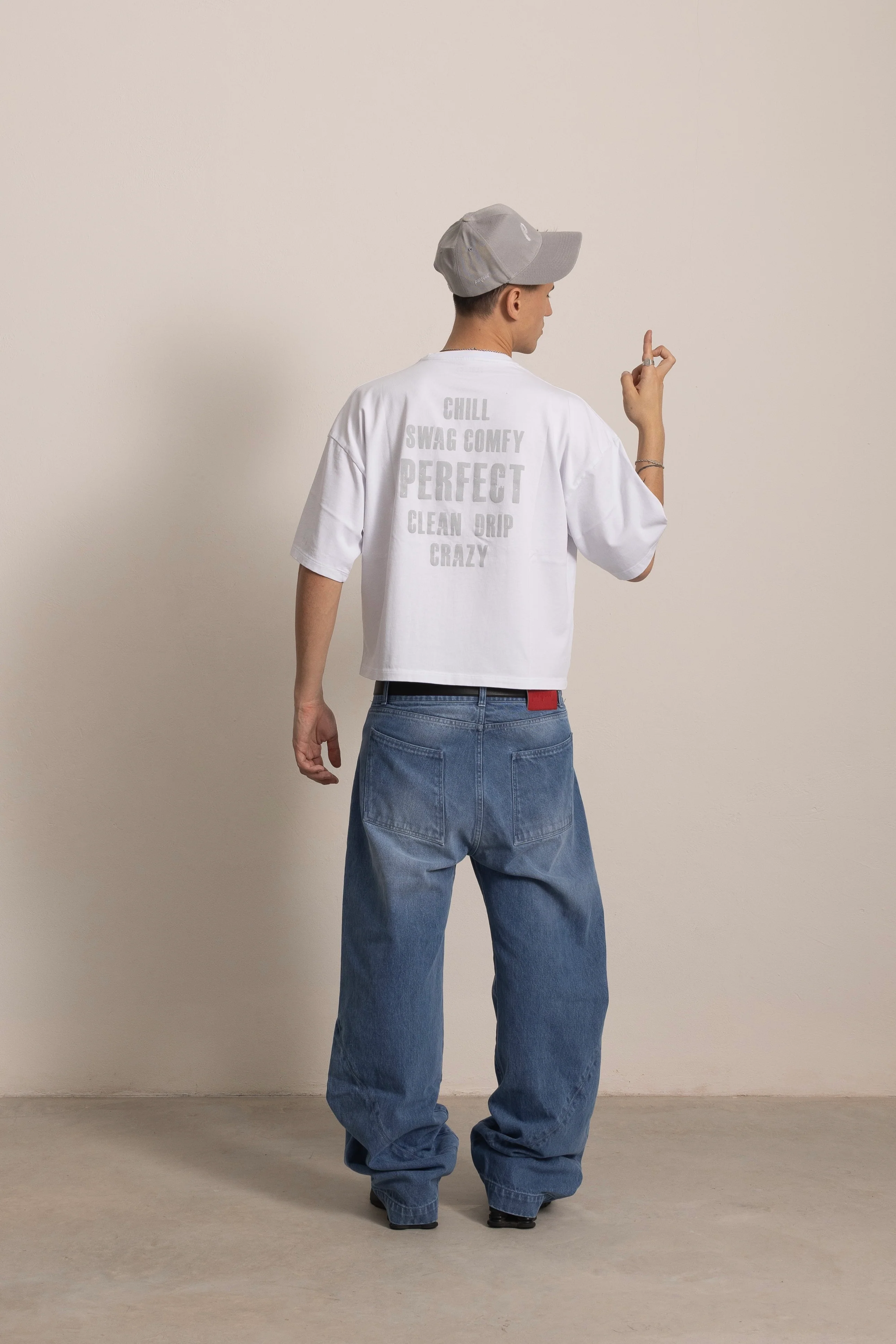 PERSIAN BLUE "P" LINES DENIM JEANS - Image 7