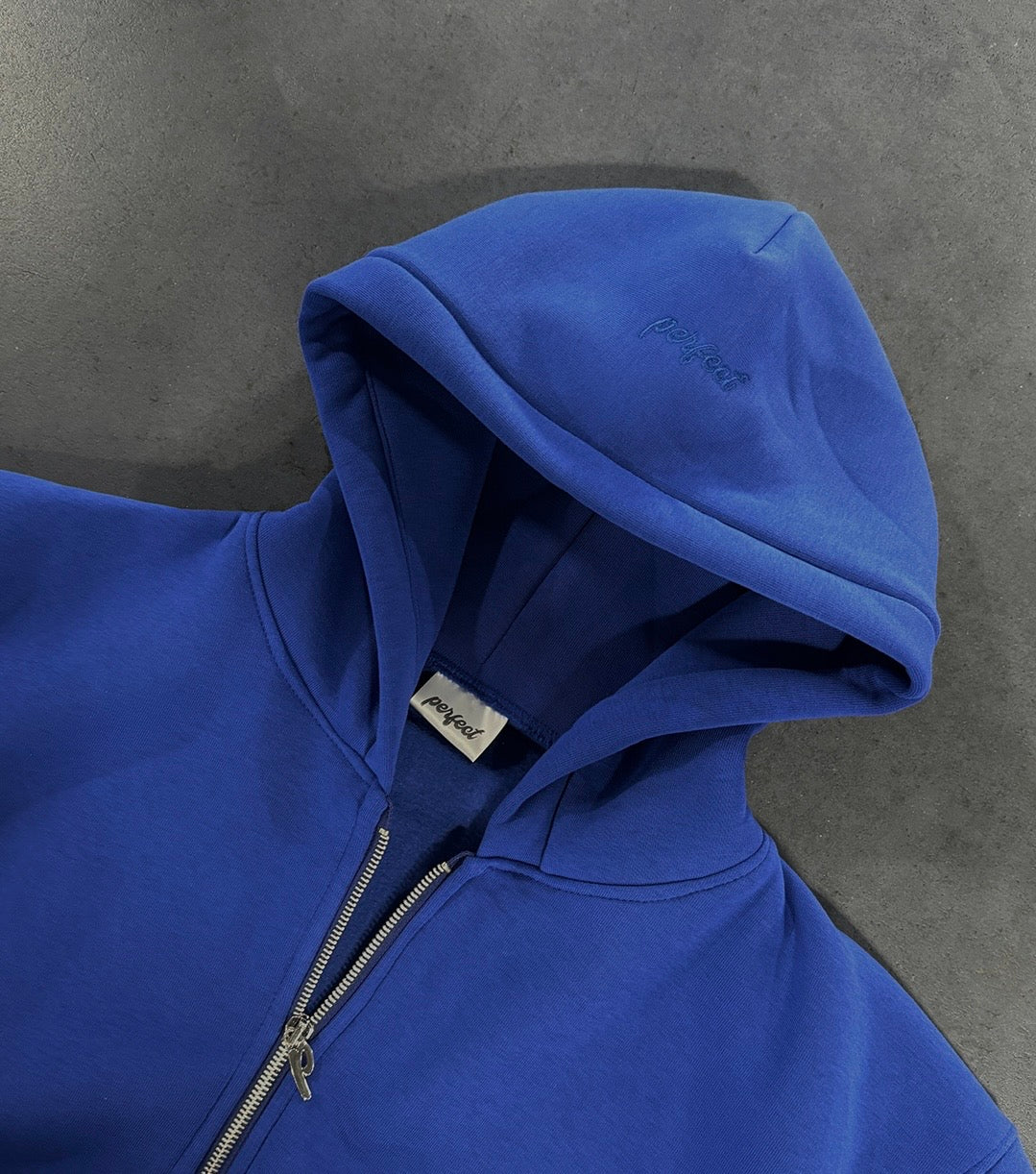 ROYAL BLUE ZIP HOODIE - Image 4