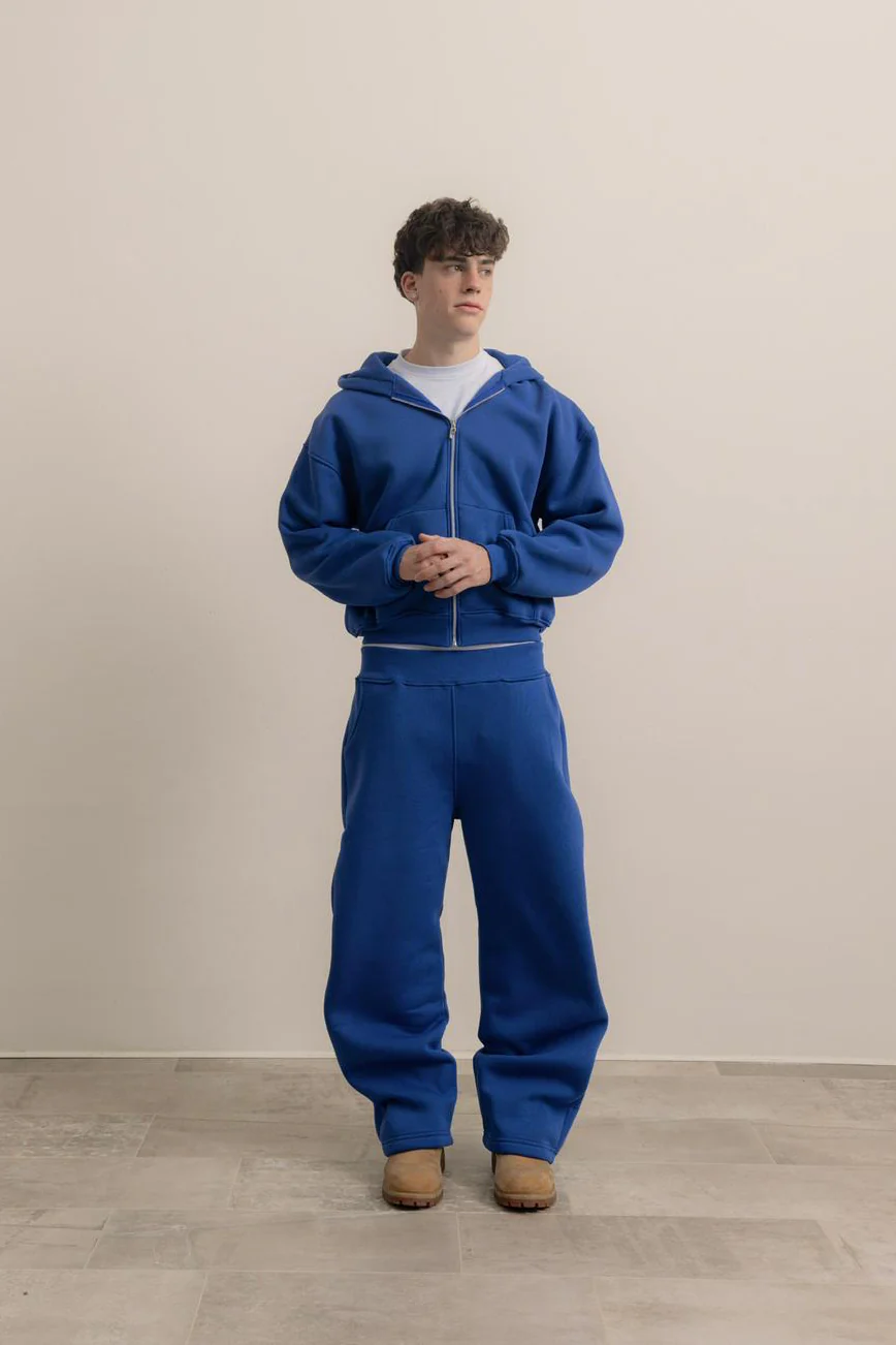 ROYAL BLUE ZIP HOODIE - Image 6