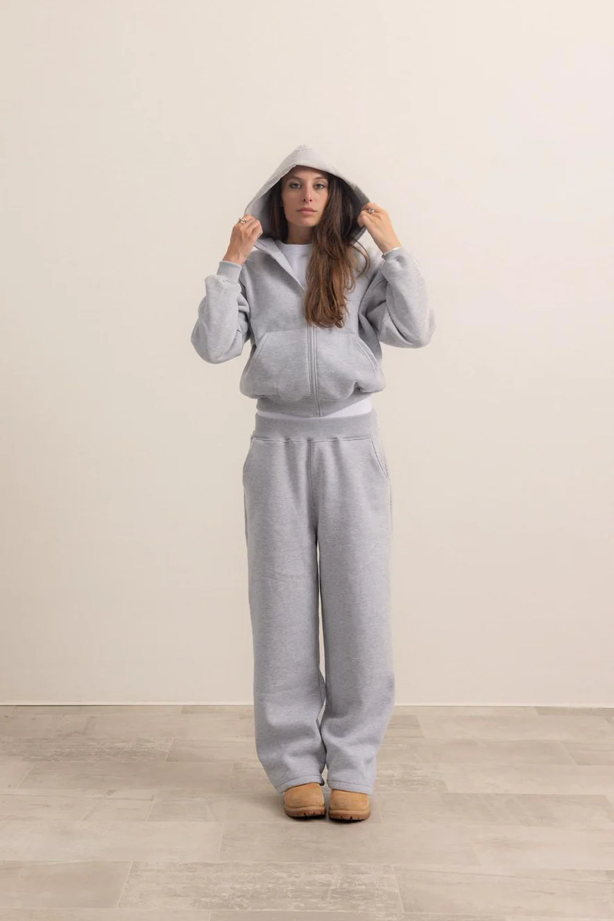 GREY ZIP HOODIE - Image 5