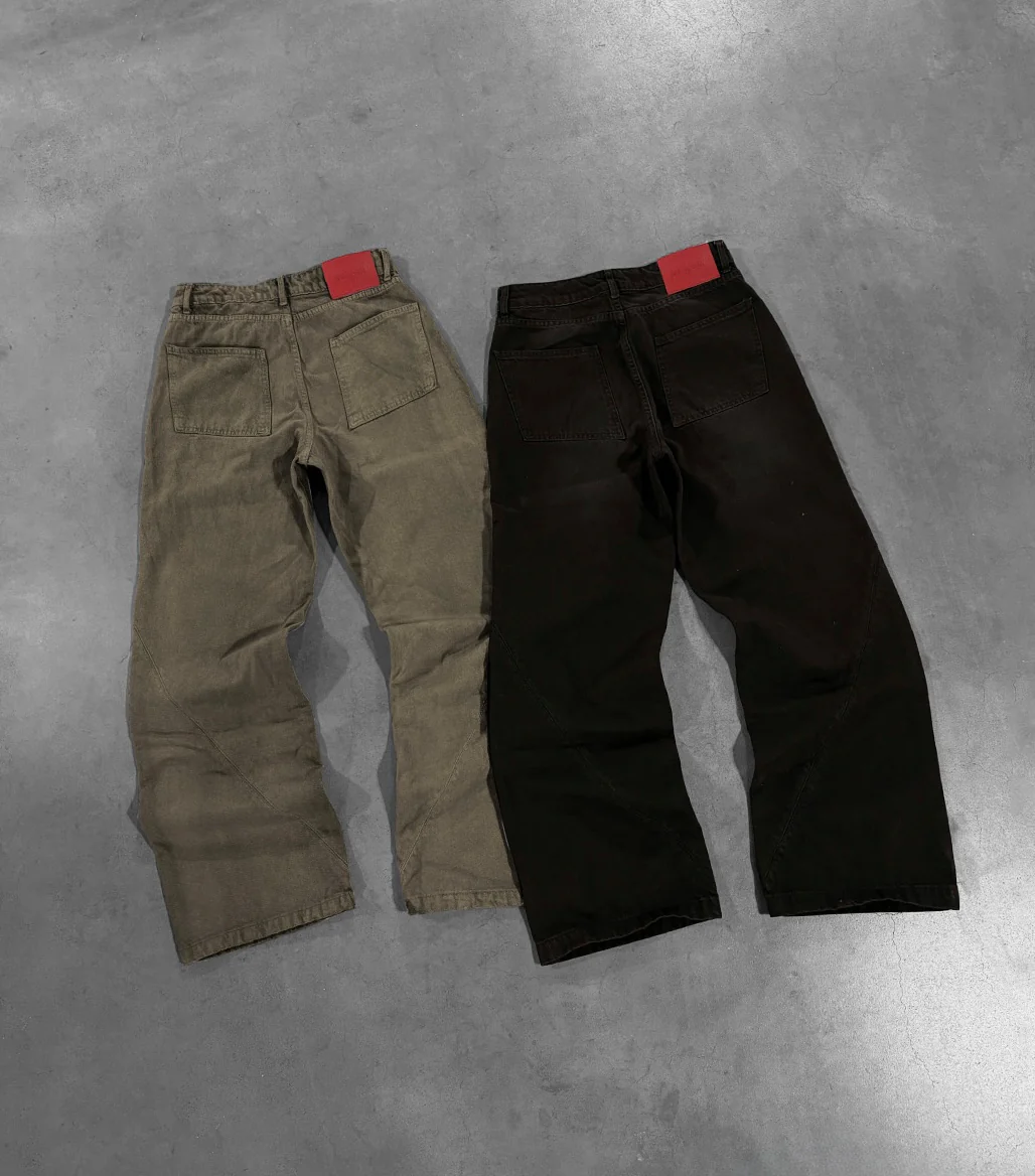 RUST BLACK "P" LINES DENIM JEANS - Image 16