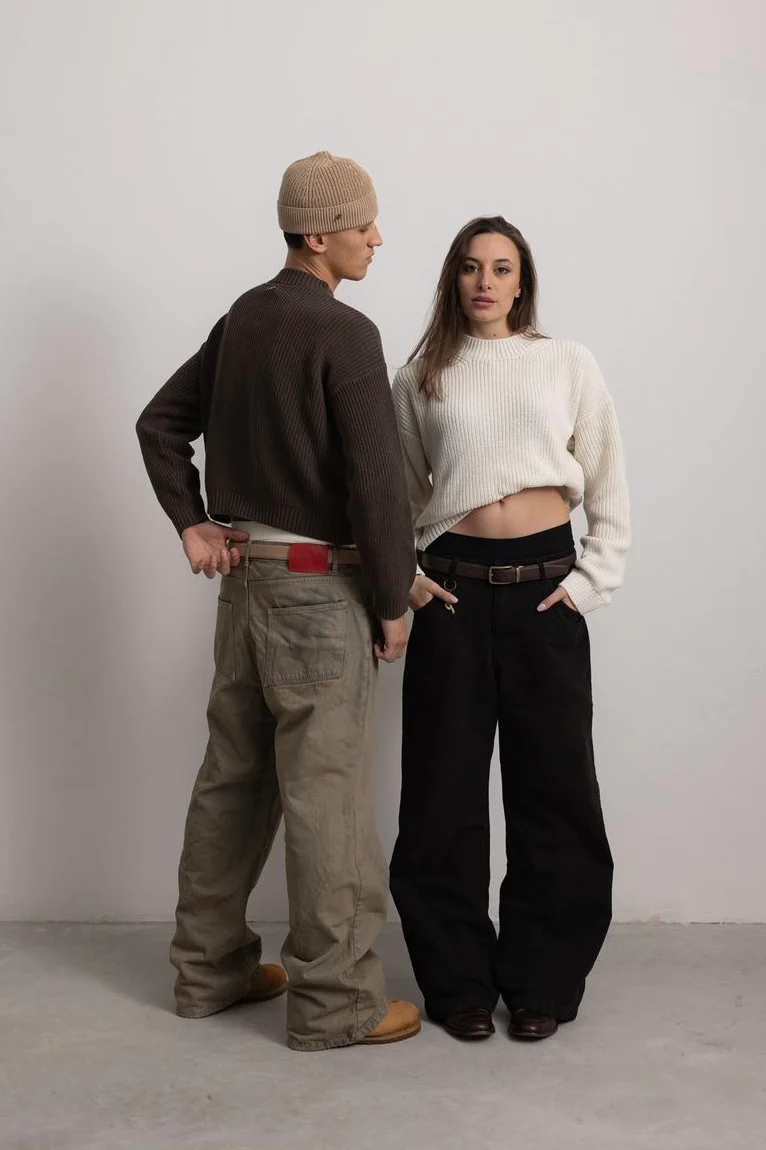 RUST BLACK "P" LINES DENIM JEANS - Image 17