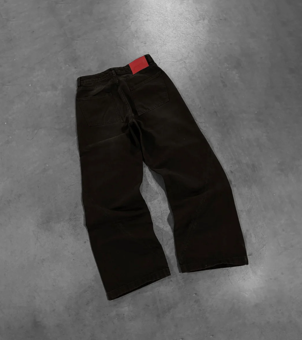 RUST BLACK "P" LINES DENIM JEANS - Image 4