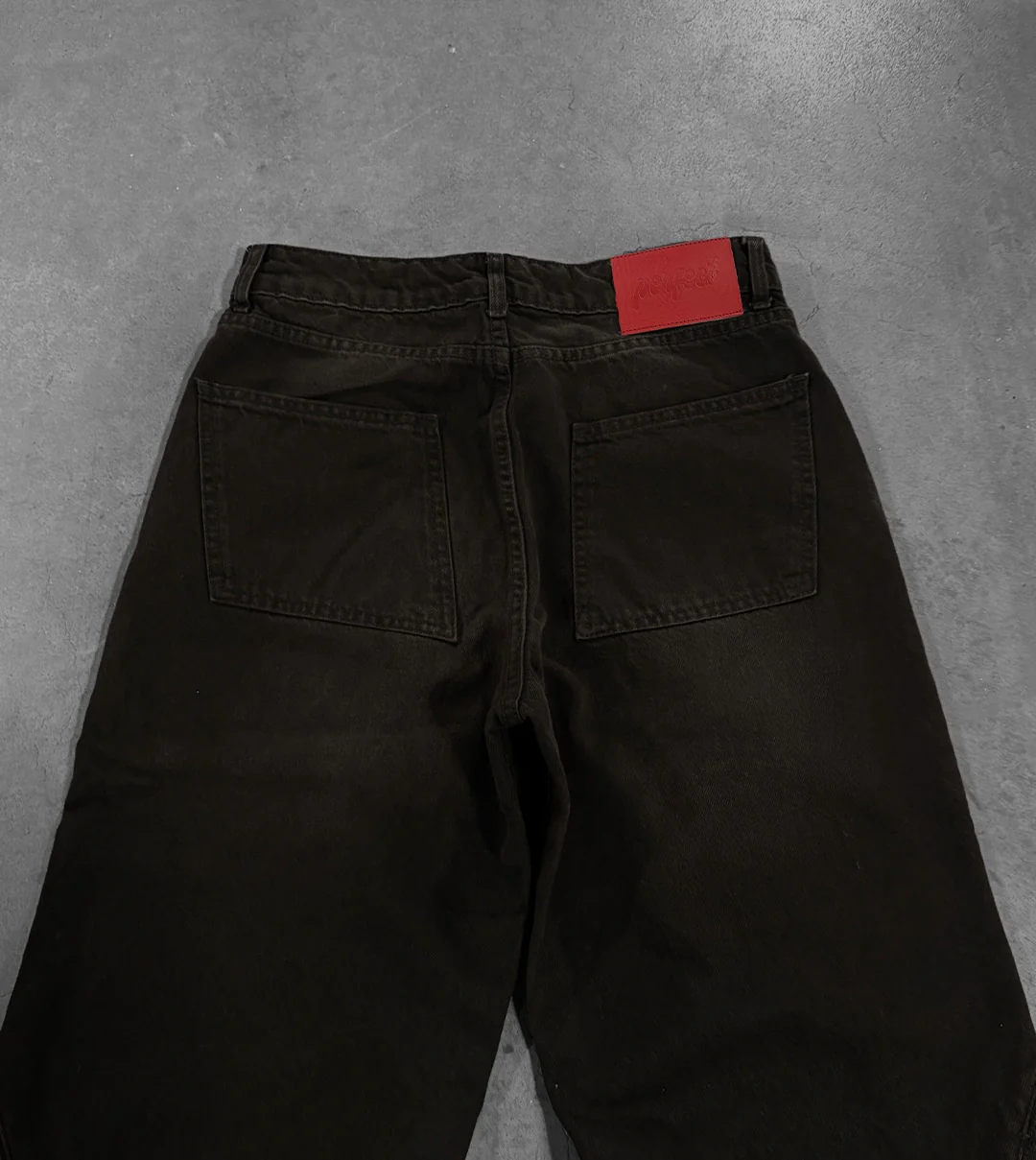 RUST BLACK "P" LINES DENIM JEANS - Image 5