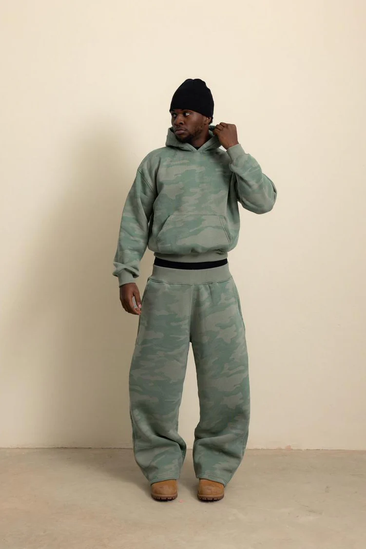 SAGE GREEN CAMO HOODIE - Image 4