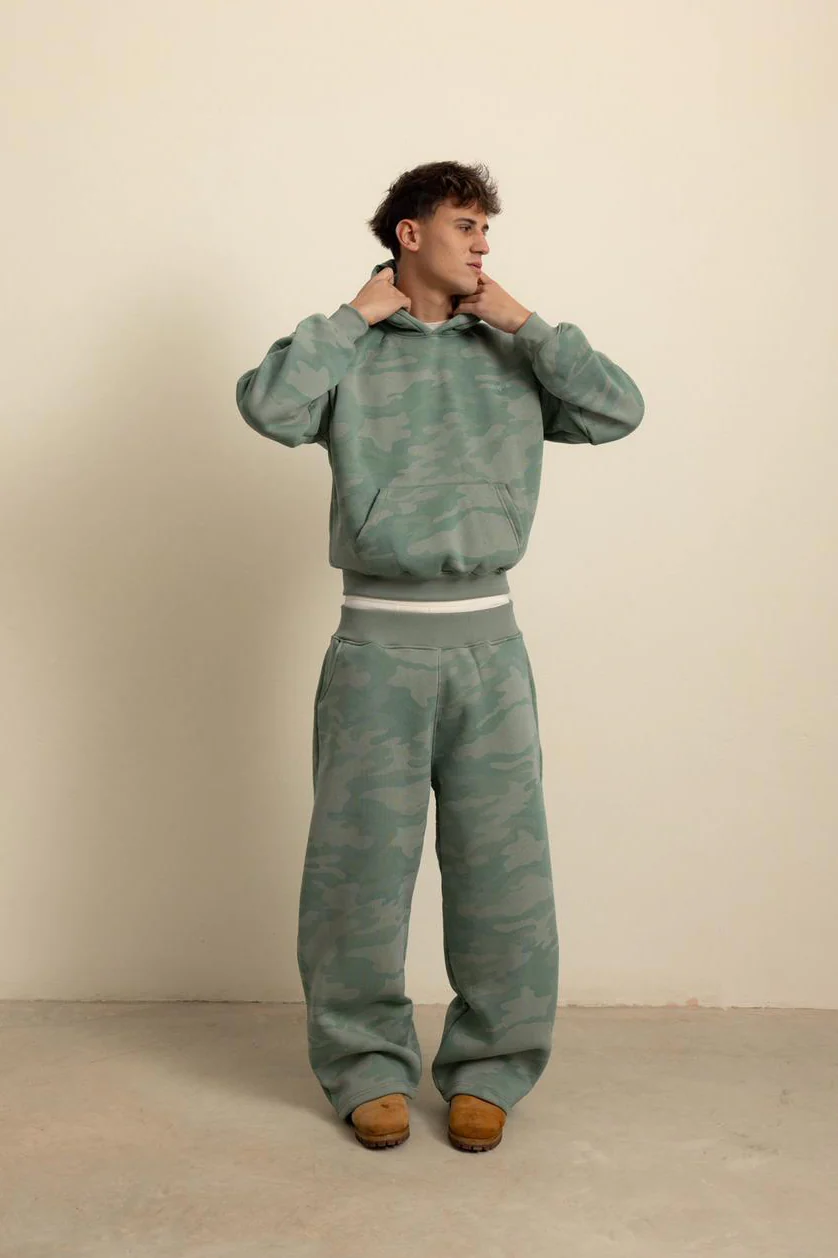 SAGE GREEN CAMO HOODIE - Image 6