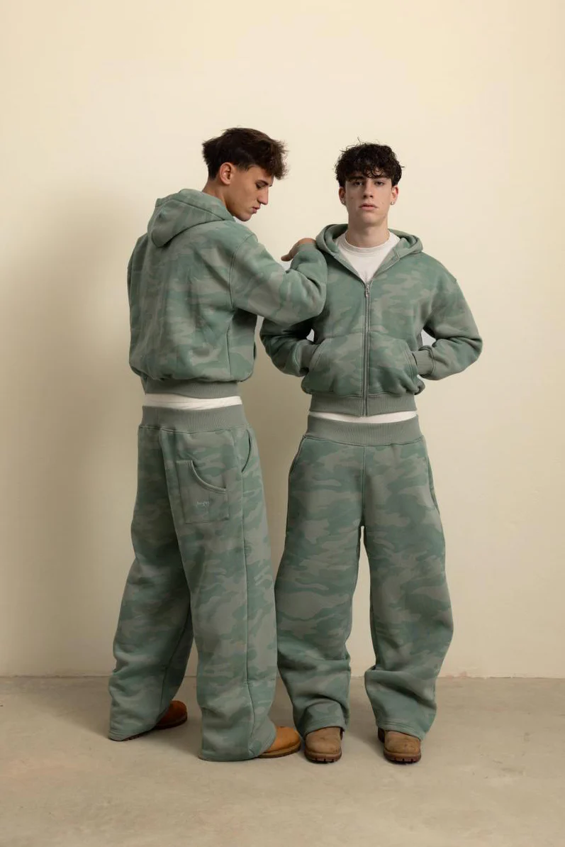 SAGE GREEN CAMO HOODIE - Image 8