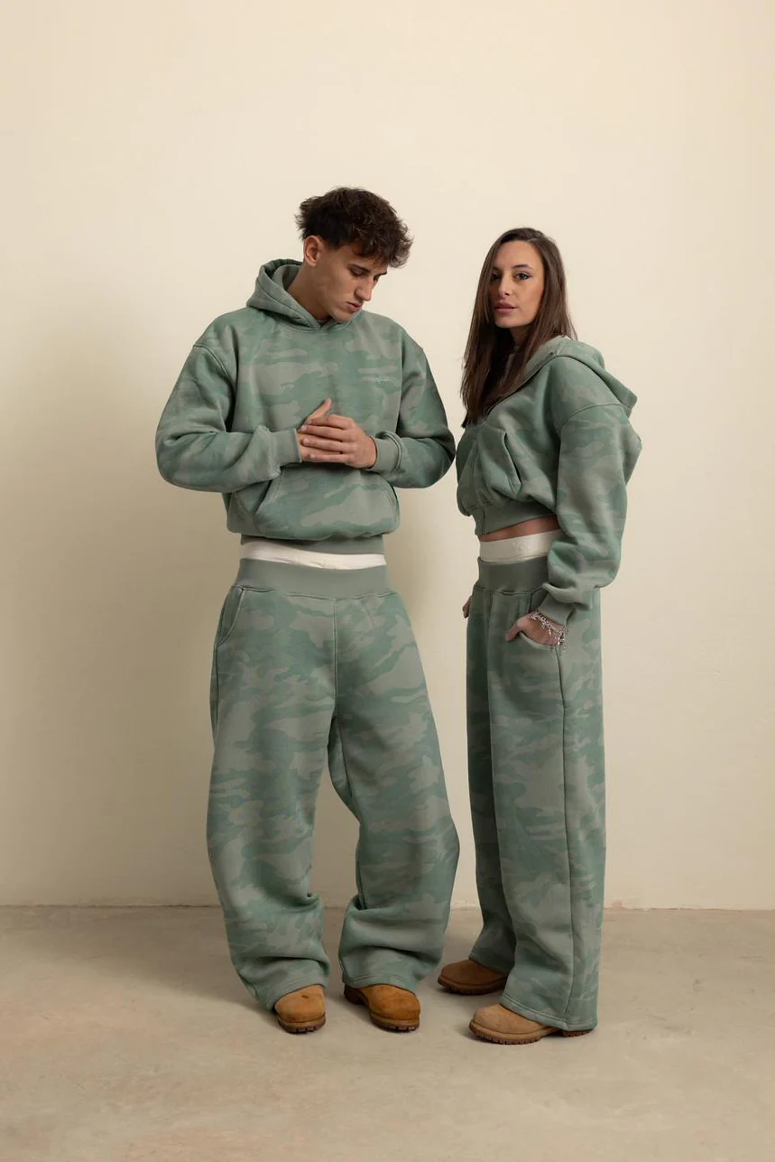 SAGE GREEN CAMO ZIP HOODIE - Image 11