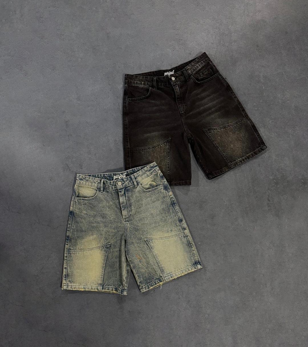 SANDY BLUE DOUBLE KNEE JORTS - Image 10