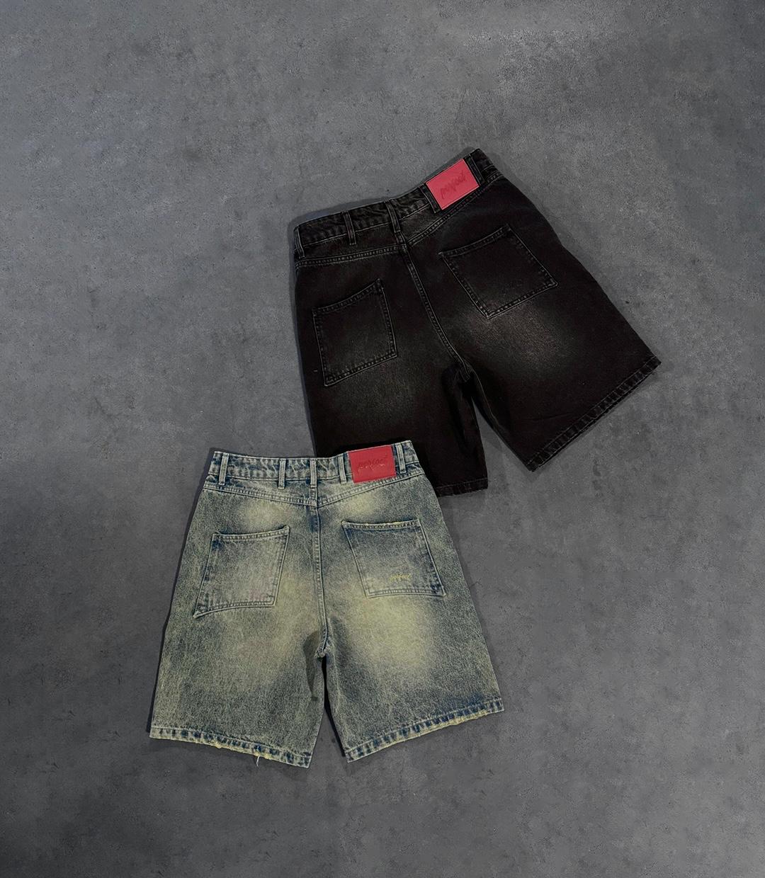 SANDY BLUE DOUBLE KNEE JORTS - Image 11