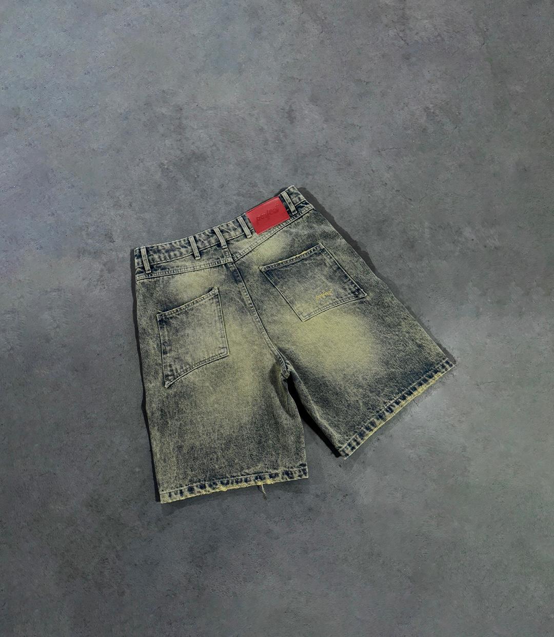 SANDY BLUE DOUBLE KNEE JORTS - Image 3