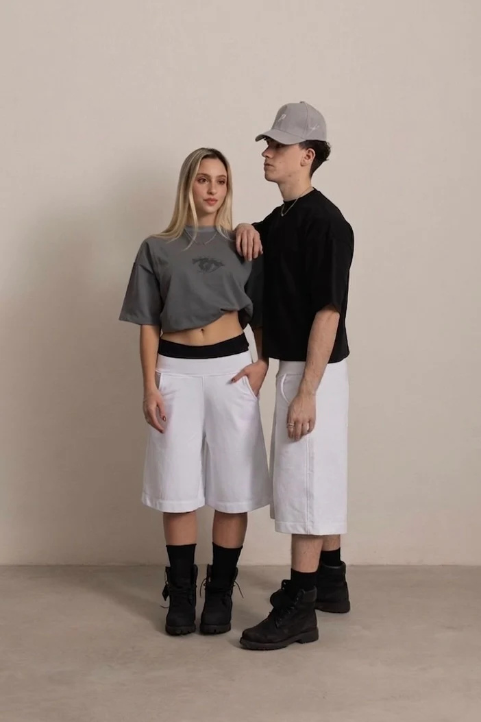 STONE GREY "P" VISION TEE - Image 12