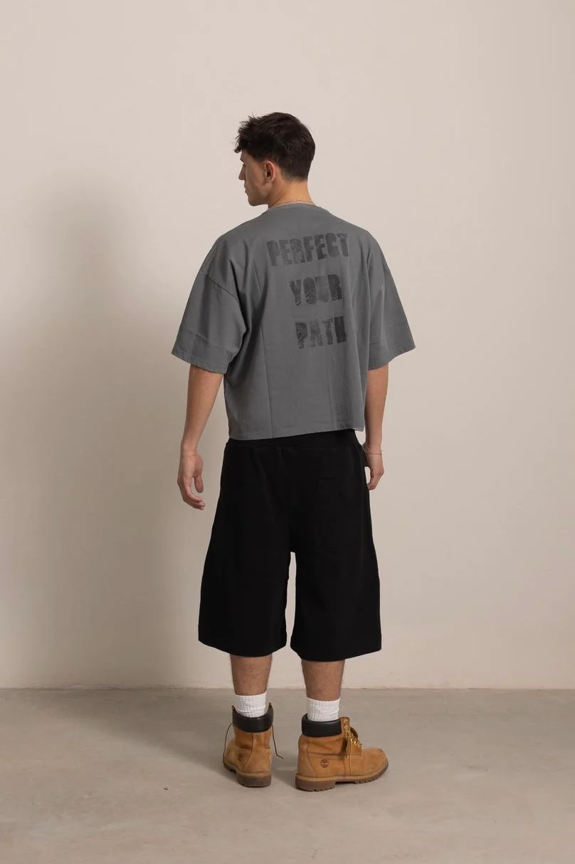 STONE GREY "P" VISION TEE - Image 7