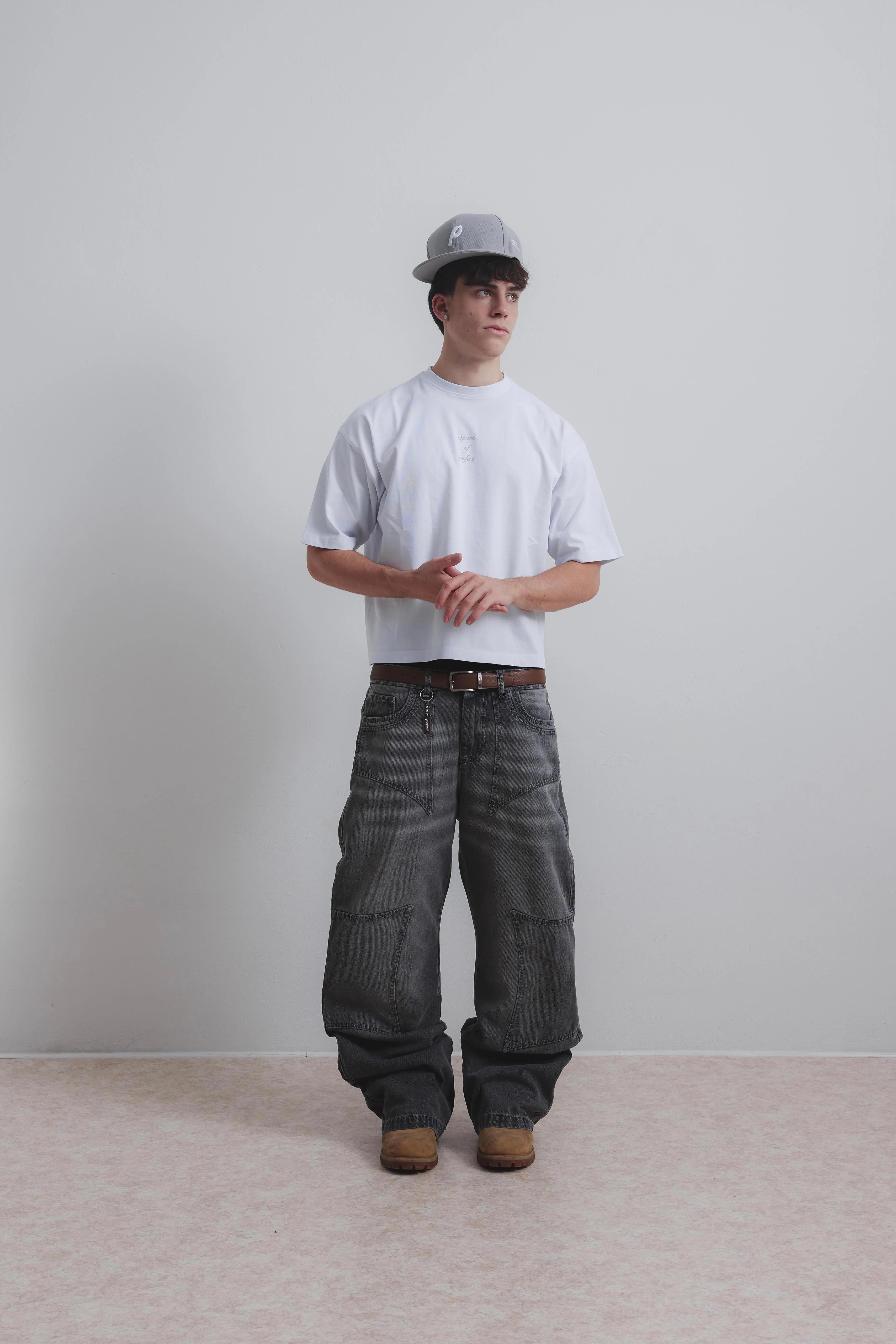 STORM GREY DOUBLE KNEE JEANS - Image 13