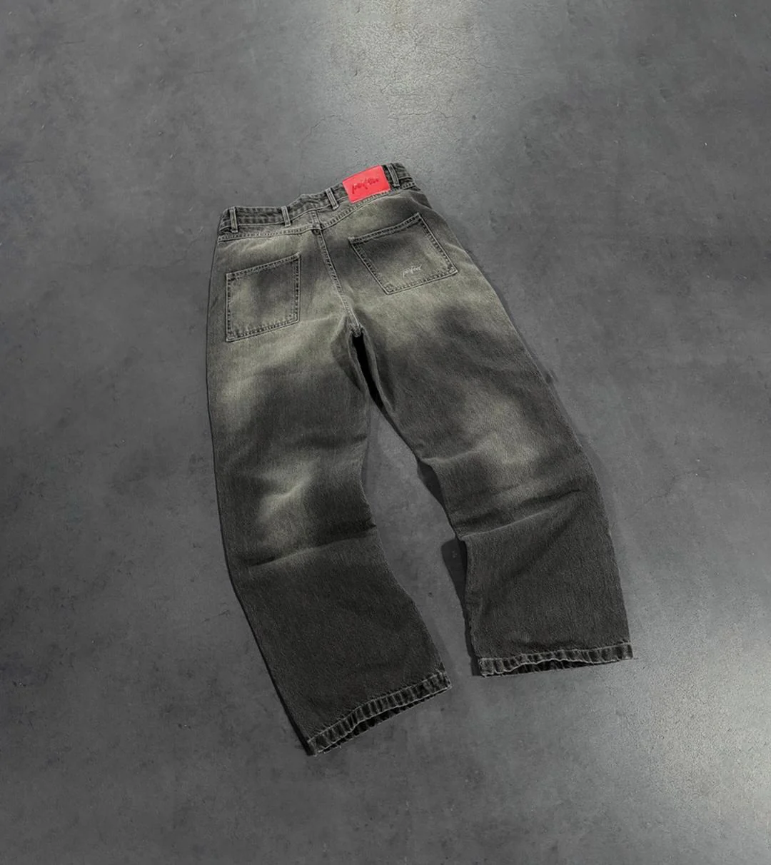 STORM GREY DOUBLE KNEE JEANS - Image 4