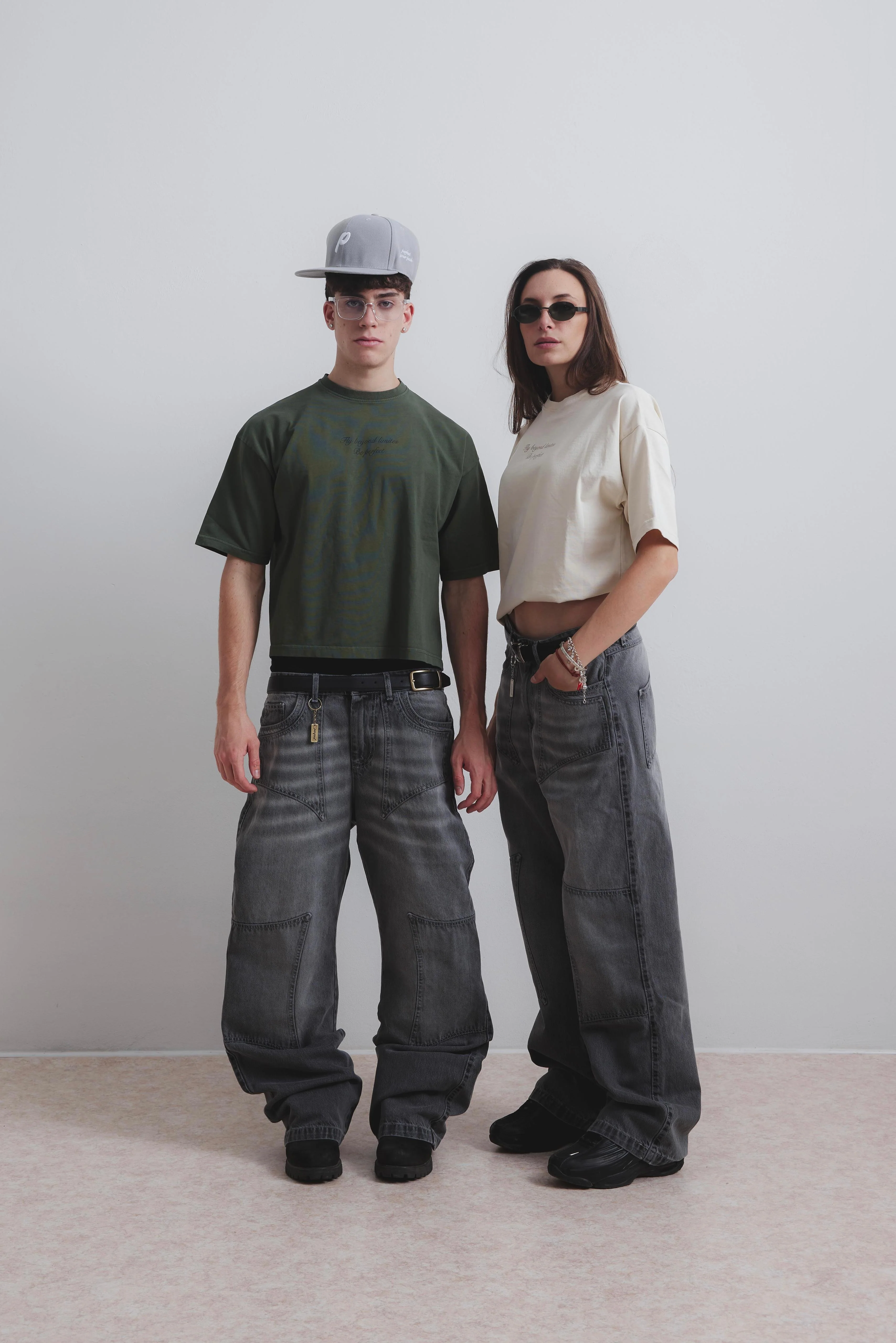 STORM GREY DOUBLE KNEE JEANS - Image 7