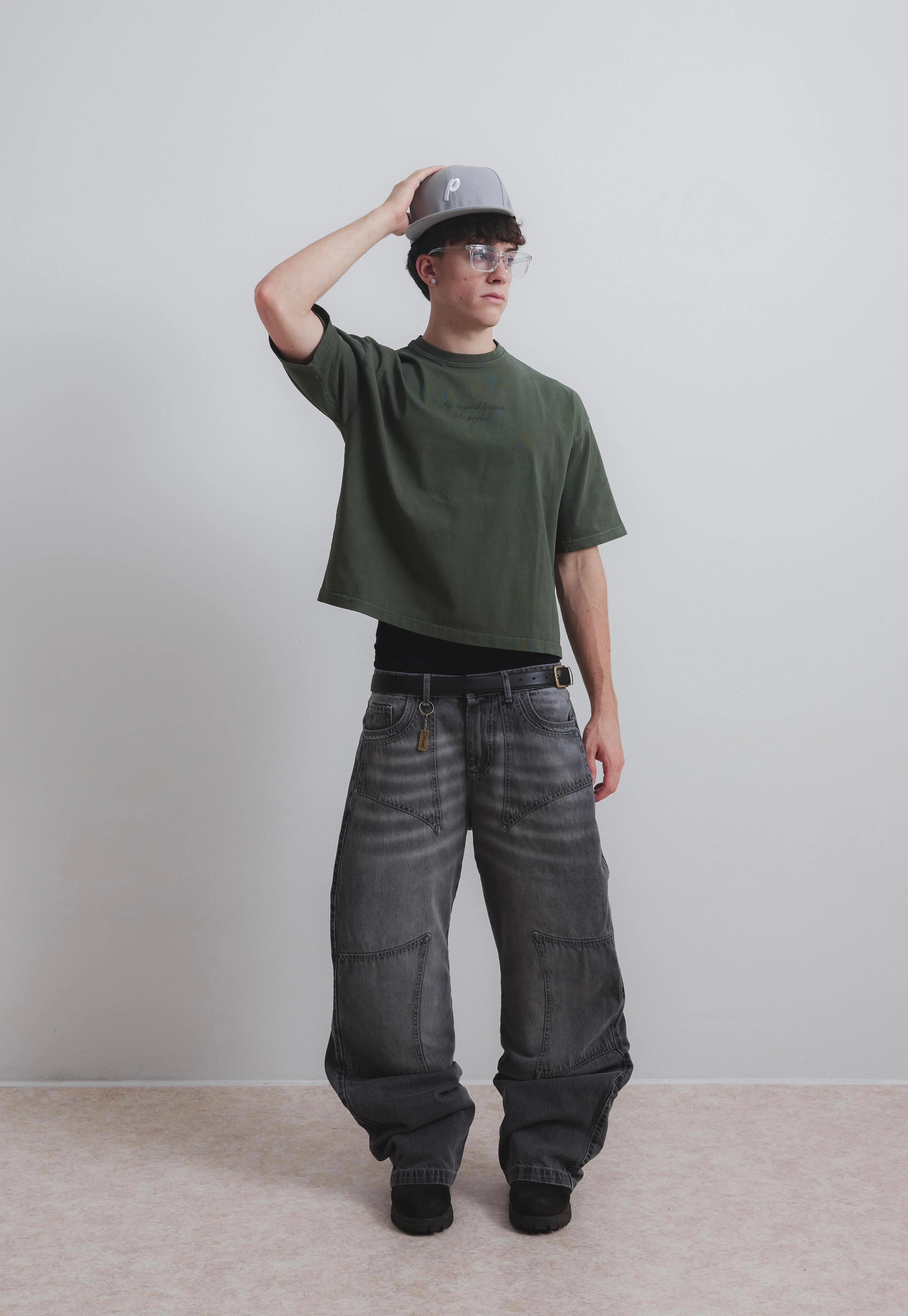 STORM GREY DOUBLE KNEE JEANS - Image 8